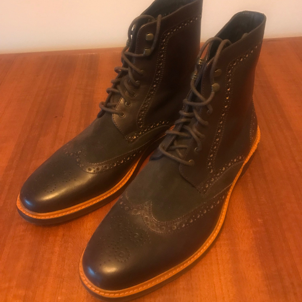 Cole Haan Mens Brogue leather/suede Exc. condition